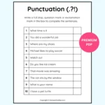 Punctuation Sentences Structure Worksheets Chart Punctuation Sentences Structure Worksheets Chart