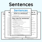 Sentences Worksheets Anchor Chart Sentences Worksheets Anchor Chart